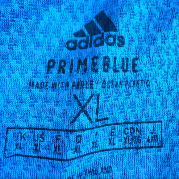 Adidas prime blue men’s tshirt size XL - Picture 4 of 5
